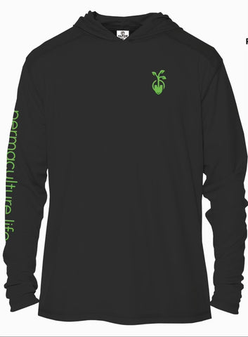 Hoodie Sun Shirt Made from REPREVE - Unisex - Color Slate